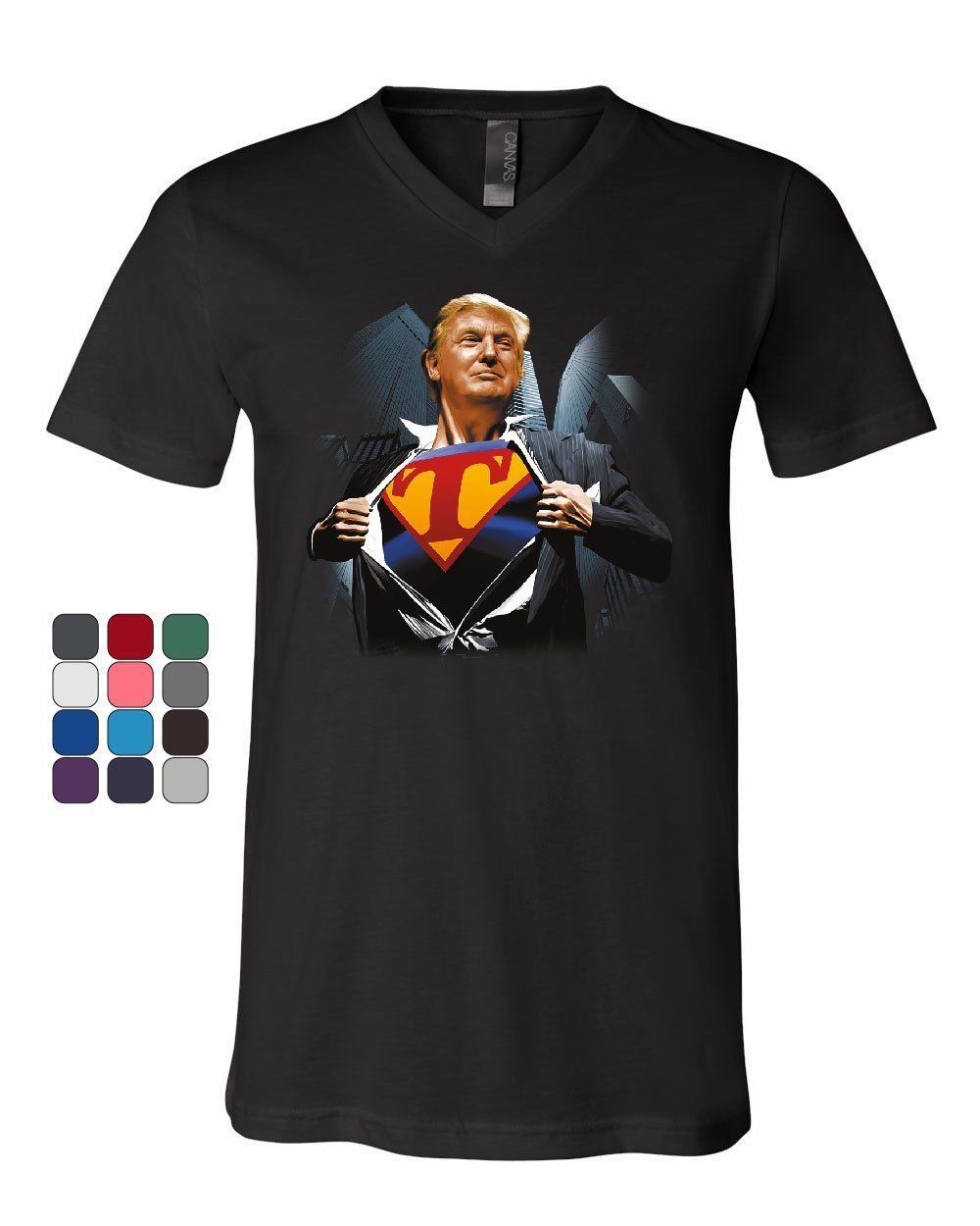 Super Trump Youth T-Shirt MAGA Superhero American President Political Kids Tee