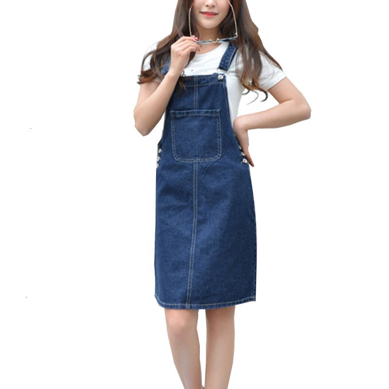 Jean Jumper Dress Knee Length Clearance ...