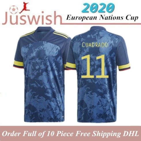 2020 2020 European Nations Cup Colombia Away Soccer Jersey James