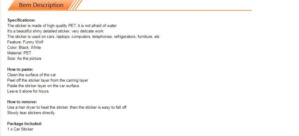 2019 Self Adhesive Vinyl Decals Black White Car Sticker Car