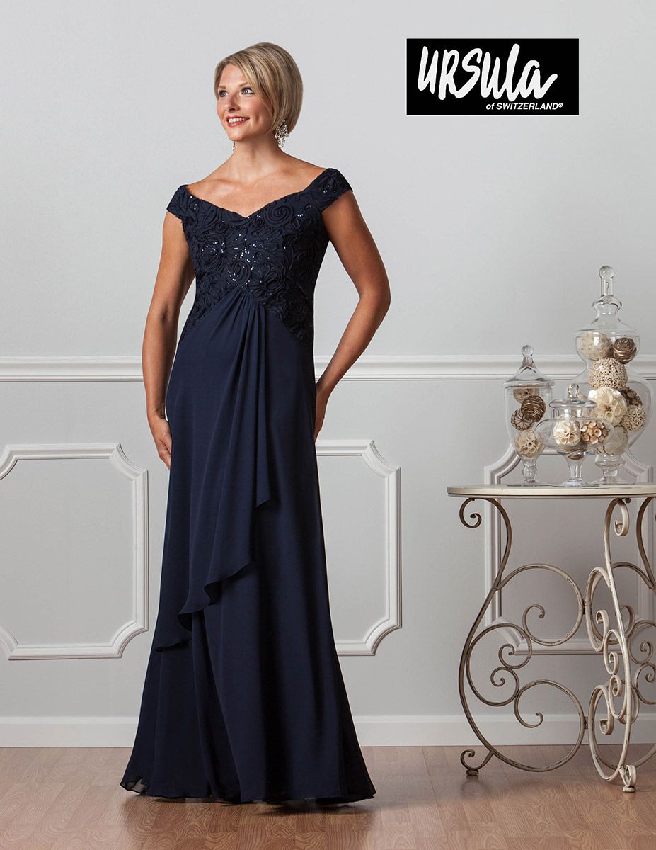navy blue mother of the bride