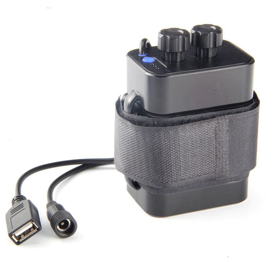 2020 6 Section 18650 Waterproof Battery Case 18650 Battery Pack 5V USB 8.4V DC Dual Interface
