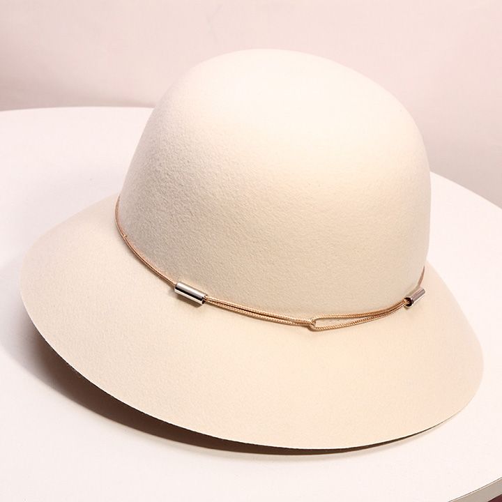 white wool hat