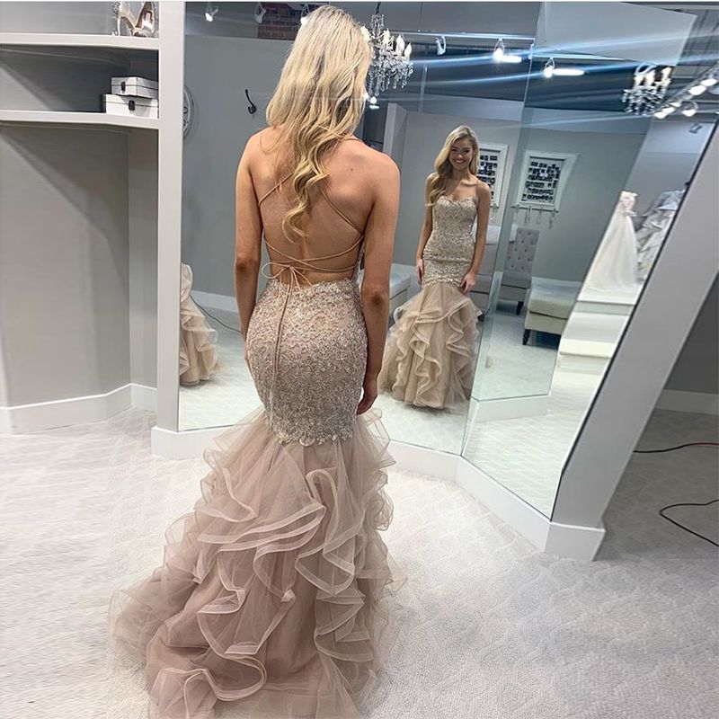 Falda de novia Tul Champagne Personalizado Boda Fiesta Baile de Graduación Cóctel Formal Largo Falda