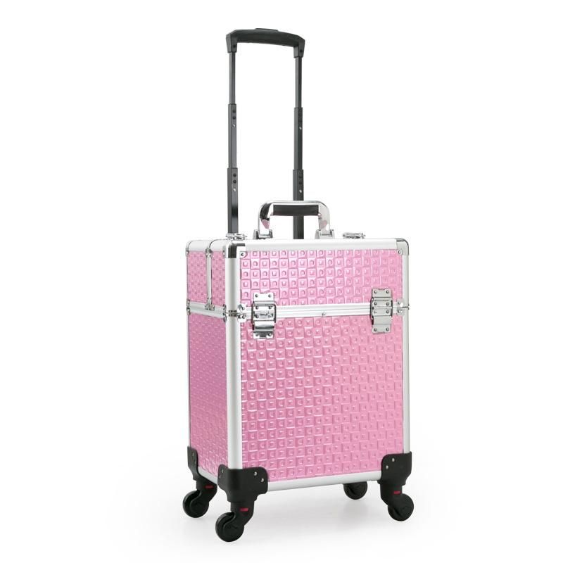 cosmetic luggage on wheels