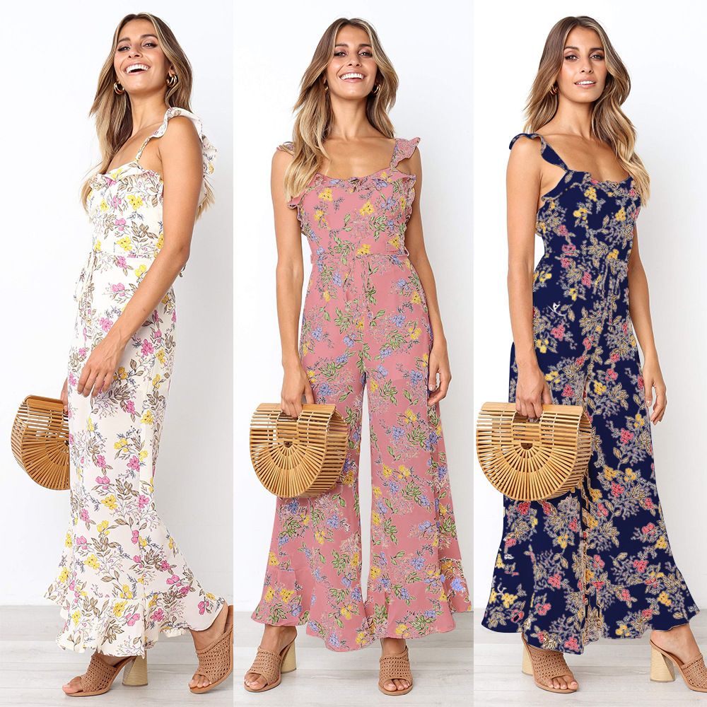 cheap floral jumpsuits