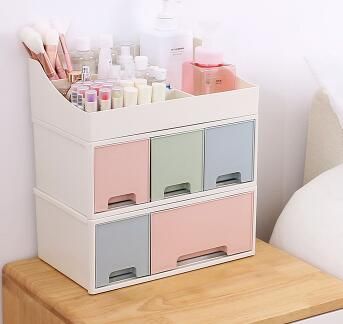 2020 Desktop Storage Box Makeup Organizer Cosmetic Container
