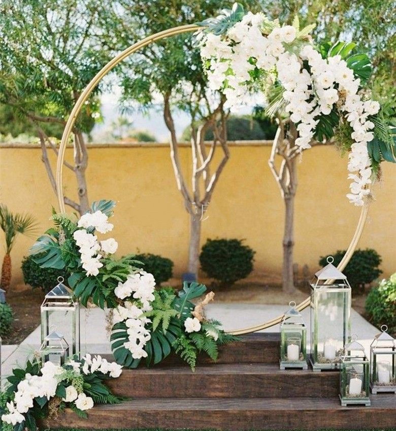 2021 Iron Circle Wedding Arch Props Background Single Arch Flower Outdoor Lawn Wedding Flower Door Rack Wedding Birthday Decoration From Happinessker88 70 47 Dhgate Com