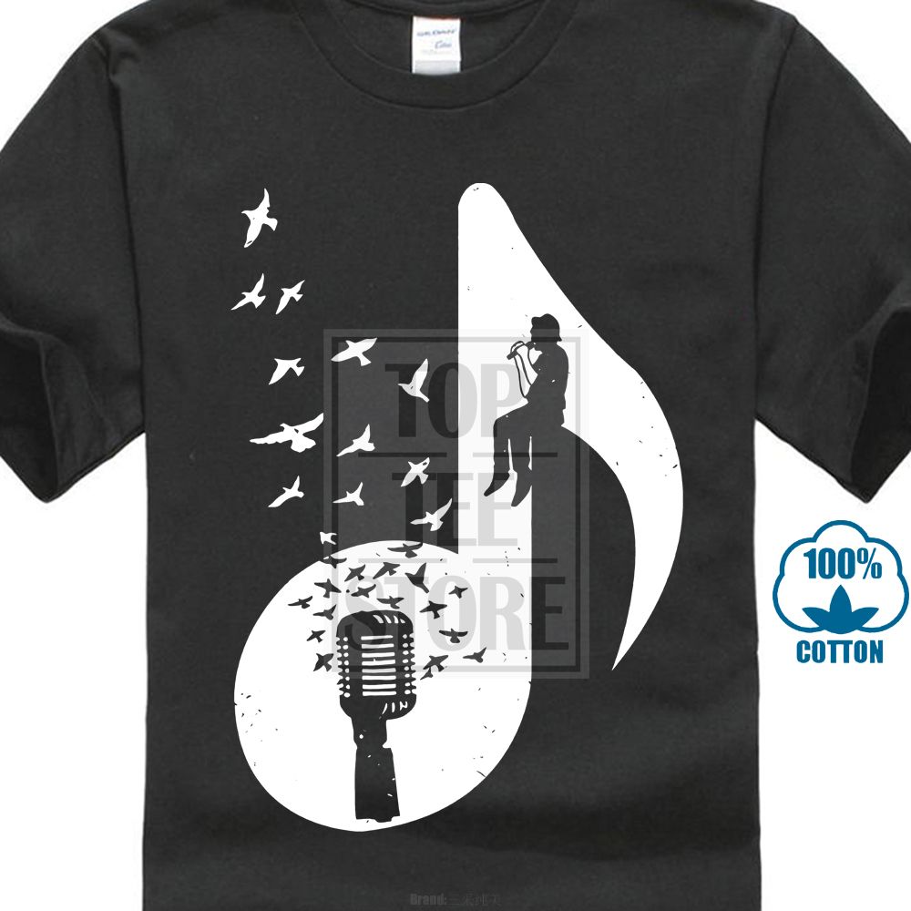silueta Opinión taller Hombres Camiseta Cantante Nota Musical Más Nuevo Diseño 3d Impresión  Digital Ocio Camisetas Para Hombres Jóvenes Universidad Camiseta Amor  Música De 22,56 € | DHgate