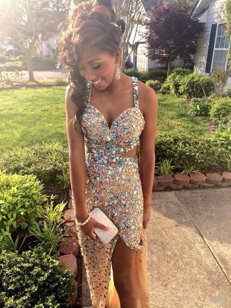 New Sparkly Gold Party Dresses With 