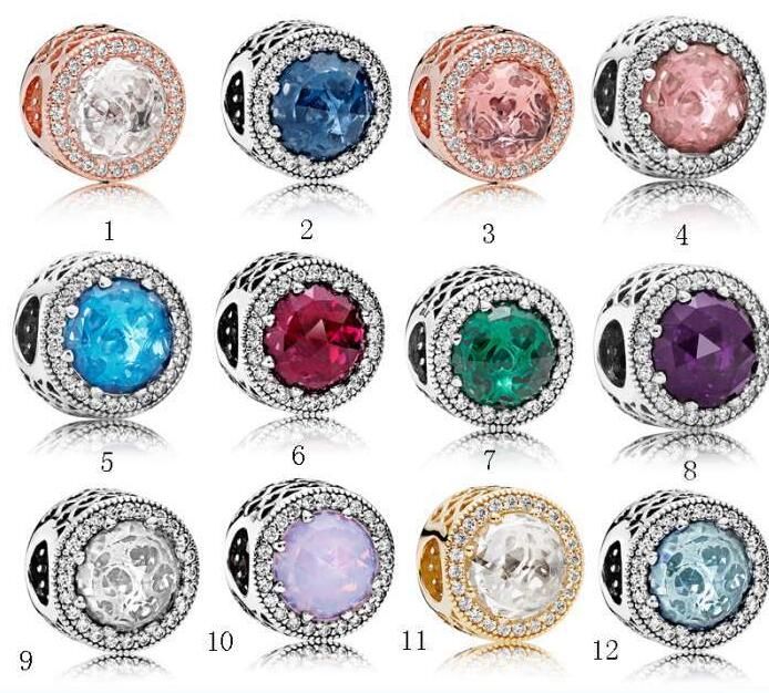 DIY 925 Silver Crystal CZ Mermaid Charm European Beads Fit Necklace Bracelet #/%