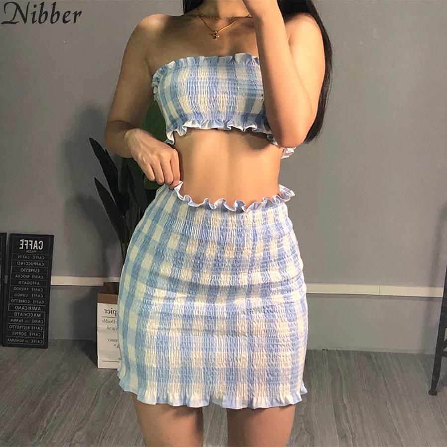 short and skirt set