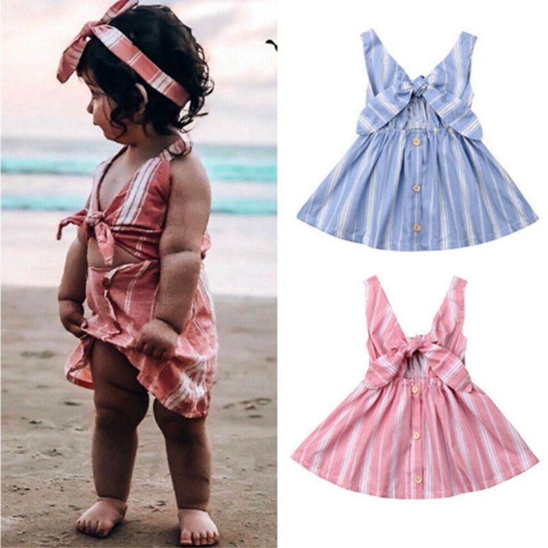 vestido de praia infantil