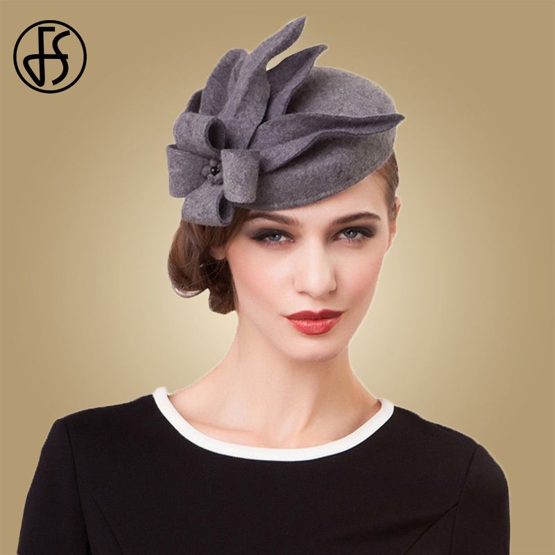 ladies grey wedding hats