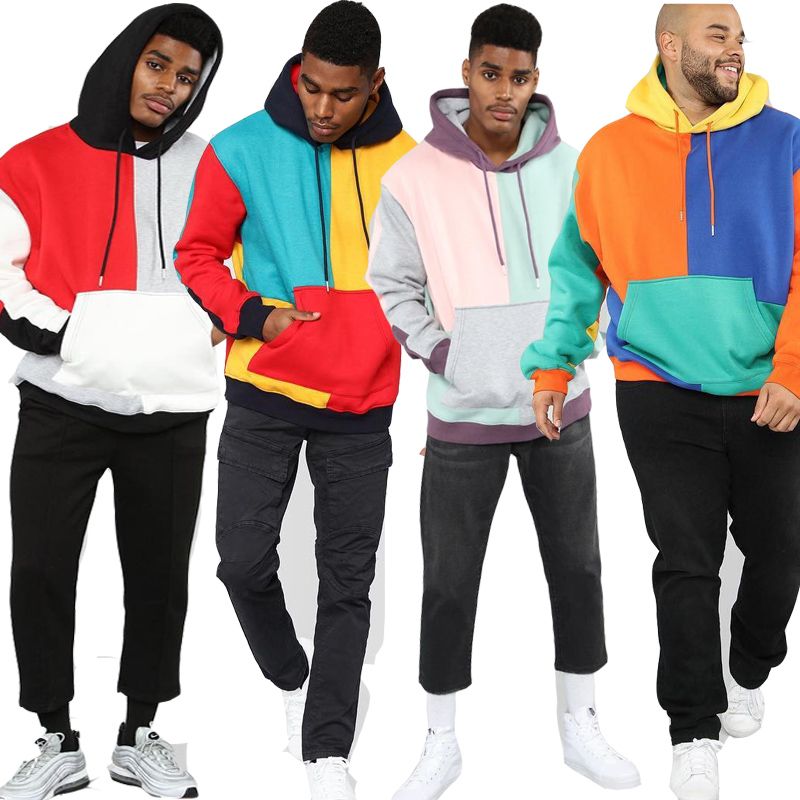 Mens multi colored hoodie