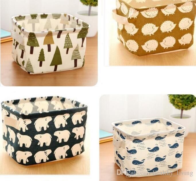 large fabric storage basket