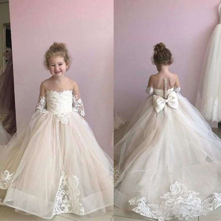 strapless flower girl dresses