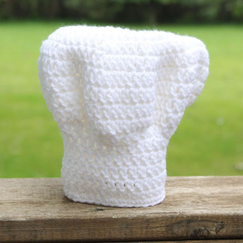 Adorable White Chef Hat,Handmade Knit 