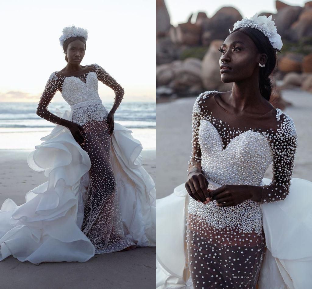 sparkly sheath wedding dress