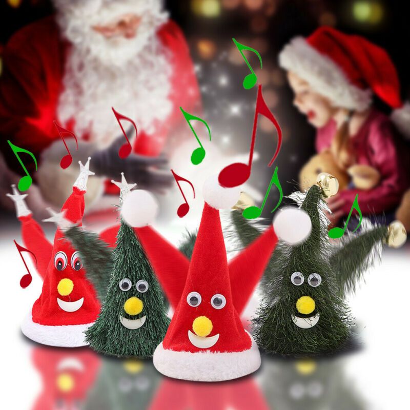 Christmas Hat Singing Dancing Santa Cap 