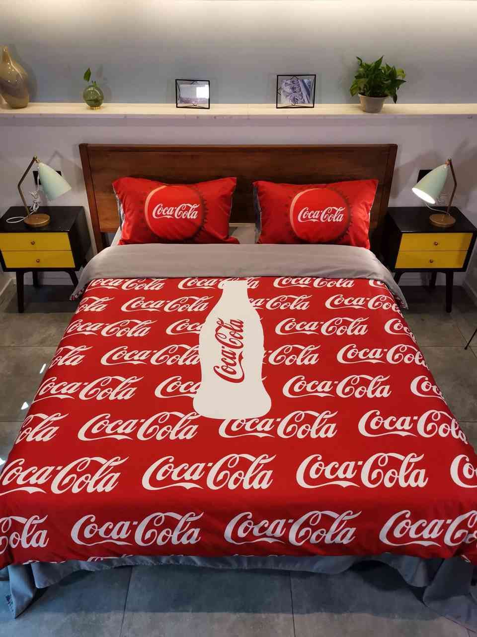 Letter Western Style Bedding Bag Suit High Quality Sheet Bedding