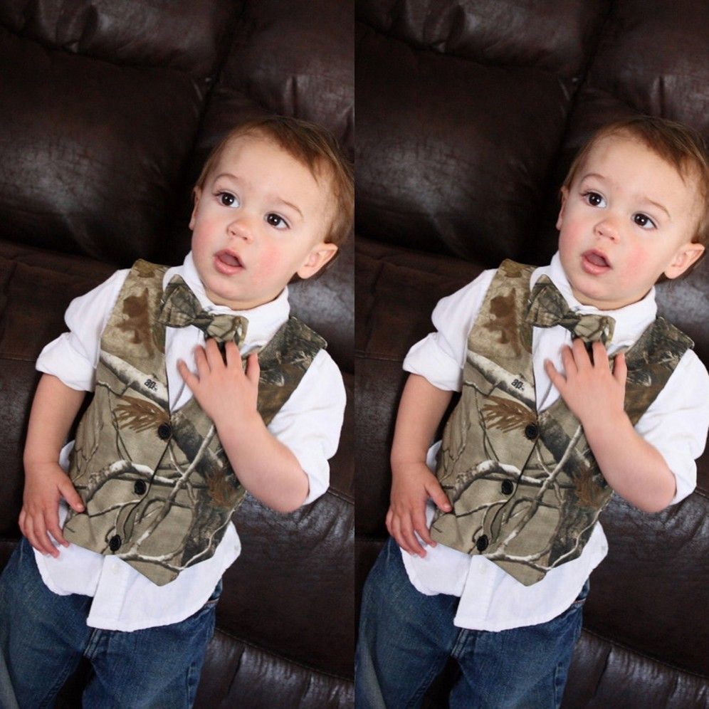 2021 Modest Camouflage Boys Formal Wear 