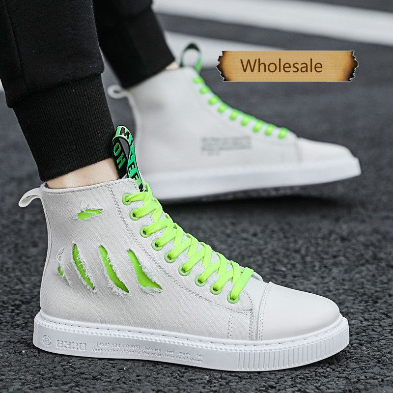 white cloth shoes