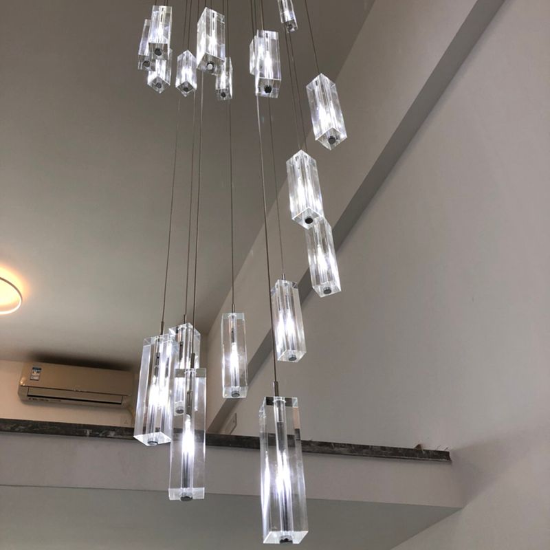 Modern Crystal Chandelier Lighting Hanging Lamp Re Cristal Led Large Staircase Long Loft Glass Pendant Lights Chandeli From Jess567 590 96 Dhgate Com Modern Crystal Chandelier Lighting, Lighting Hanging Crystal Chandelier