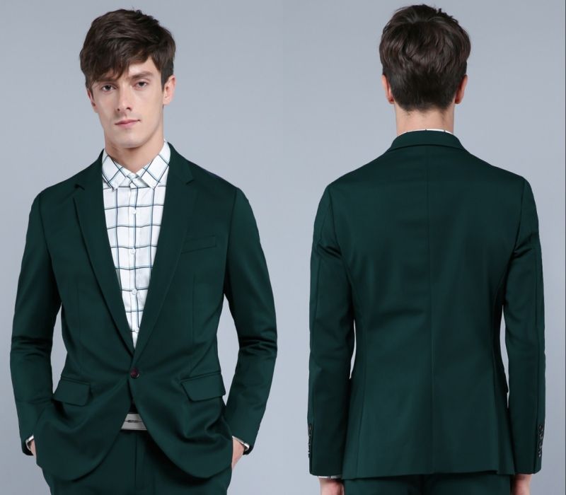 green evening jacket