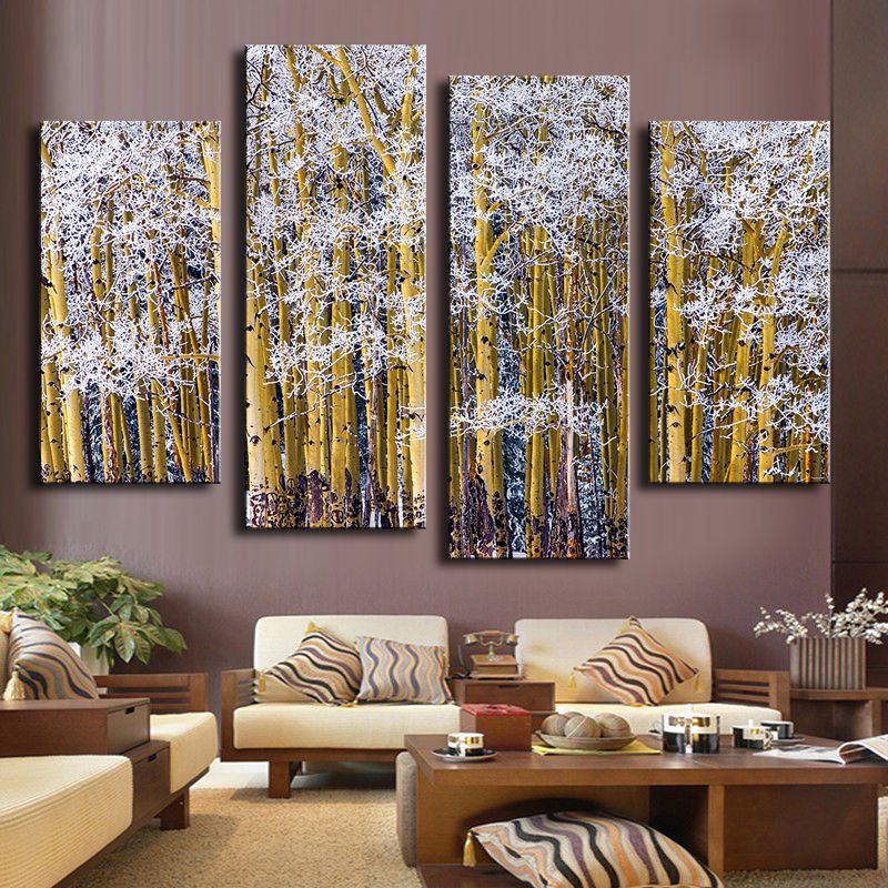 2020 Colorado Frosted Aspens Wall Painting Print On Canvas For Home Decor Ideas Paints On Wall Pictures Art No Framed From Fashion Wallart 19 46 Dhgate Com