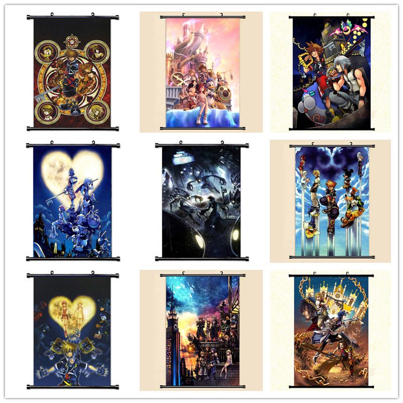2020 Anime Manga Kingdom Hearts Wall Scroll Painting 40x60 Picture Wallpaper Stickers Poster 001 From Hymen 24 64 Dhgate Com
