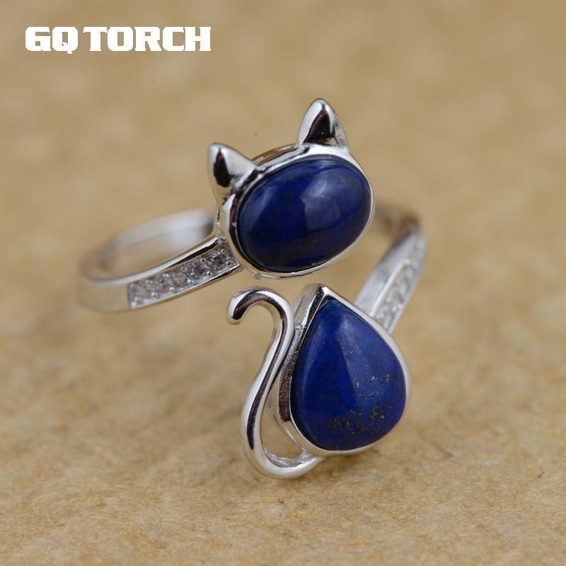 Anillo Lapislázuli Forma Redonda Plata de Ley 925