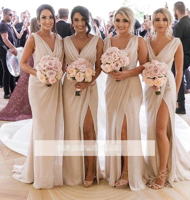 ivory bridesmaid dresses with sleeves