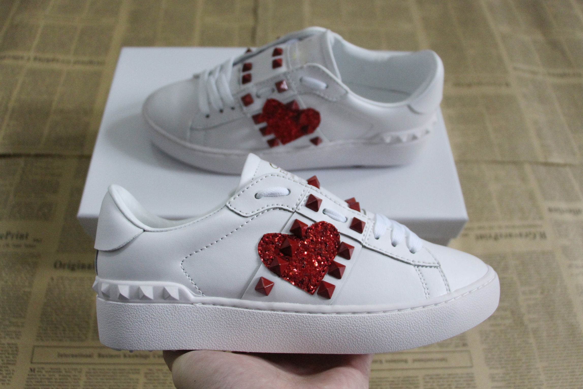 heart designer shoes