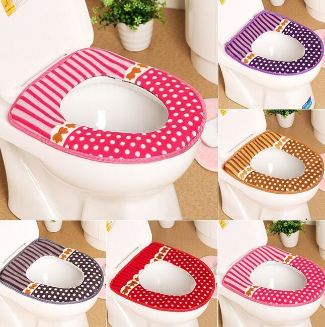 Acheter Mode Dhiver Salle De Bains De Siege De Toilette Chaud Polaire Epaisse Souple Confortable Sieges Pot Bebe Case Accessoires De Bain De 1 34 Du Warmhome19 Fr Dhgate Com
