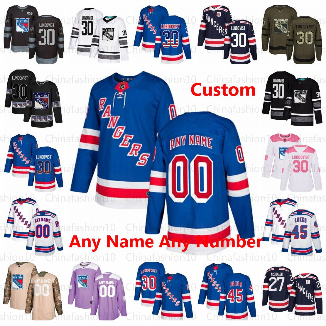 ny rangers jersey customized