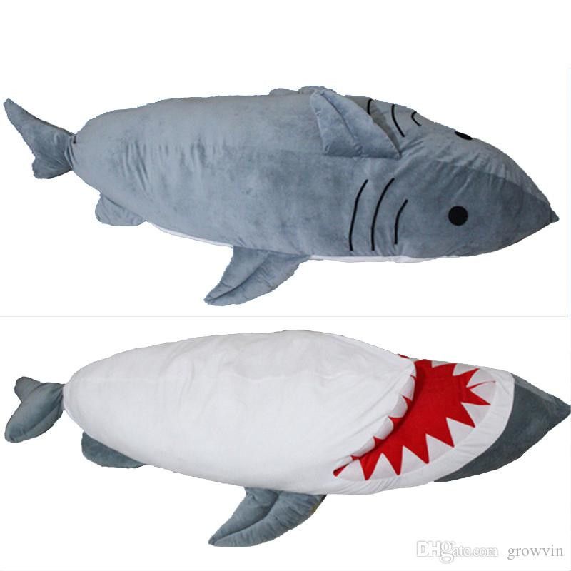 giant stuffed shark sleeping bag