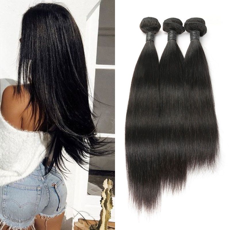 Brazilian Virgin Hair Human Hair Extensions Weave 3 Bundles