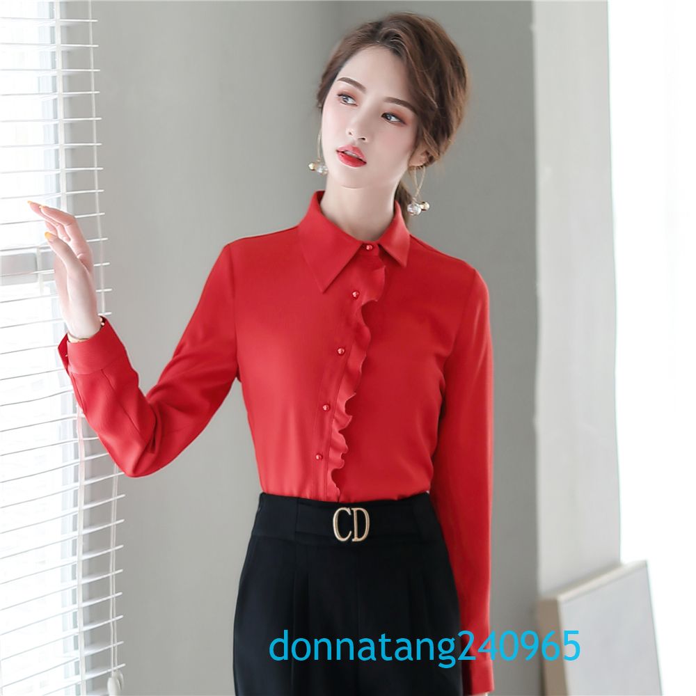 plus size formal shirts for women
