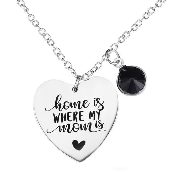 Stainless Steel Love Heart Cat Pendant Necklace Mother/'s Day Gift Women Jewelry