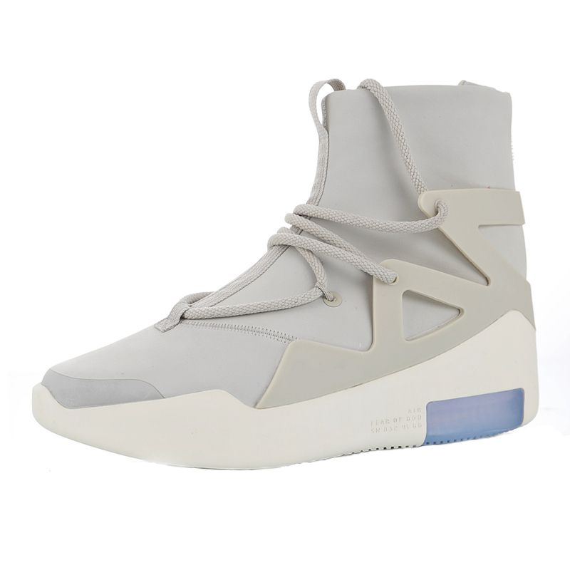 Compre Nike × FOG Nike Air Fear Of God 1 2019 2018 Air New Fear Of God 1  Zapatos De Baloncesto Para Hombre Botas FOG Light Bone Black Sail Mujer  Deportes Zoom