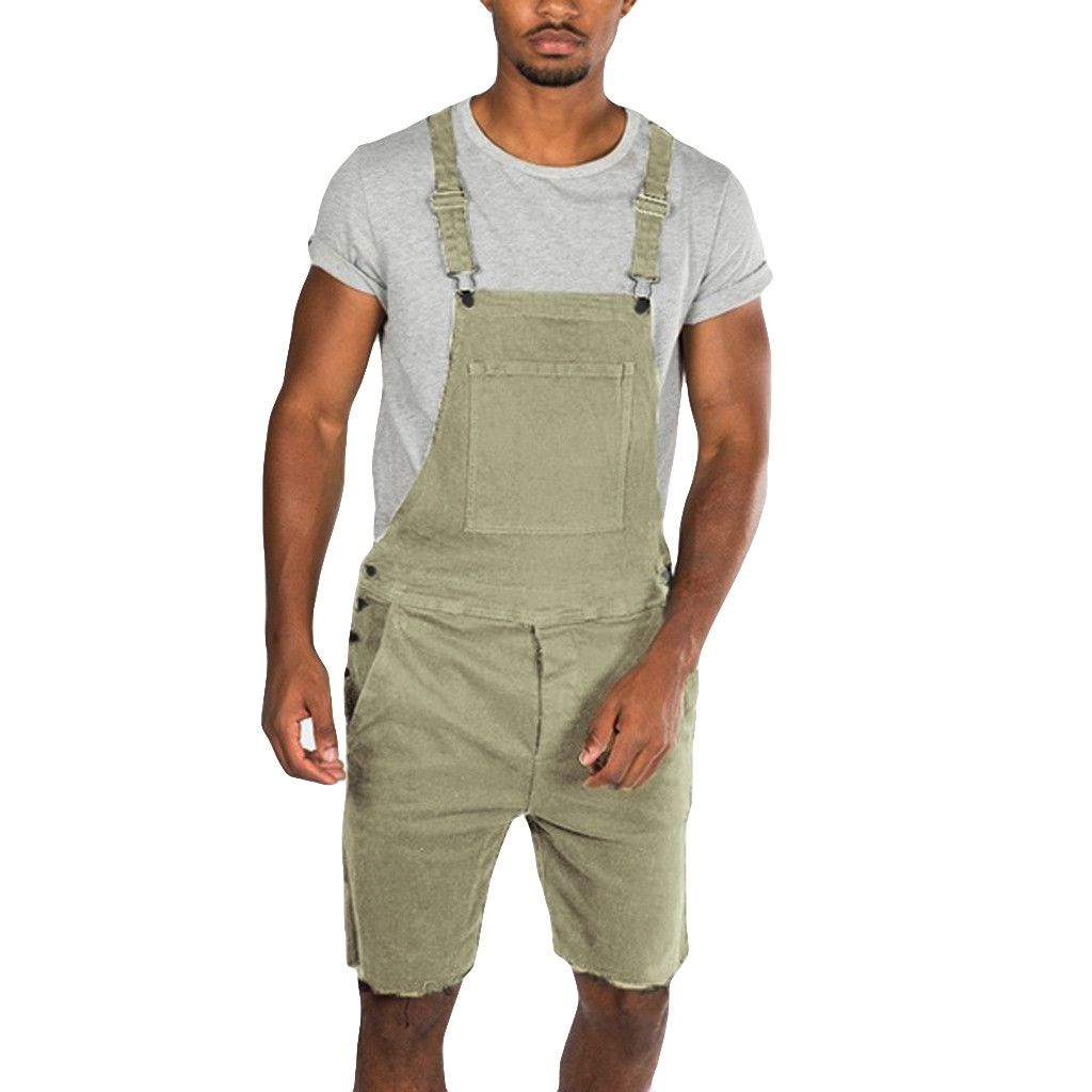 2020 New Overalls Jumpsuit Jeans Men 