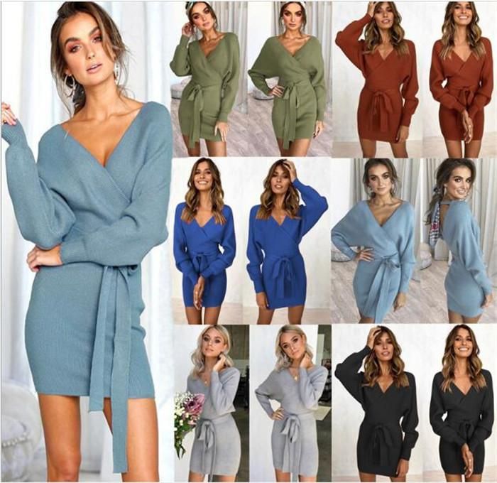 backless sweater dress