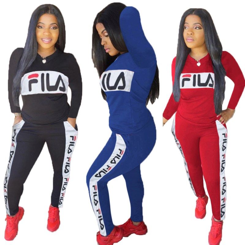 fila two piece short set