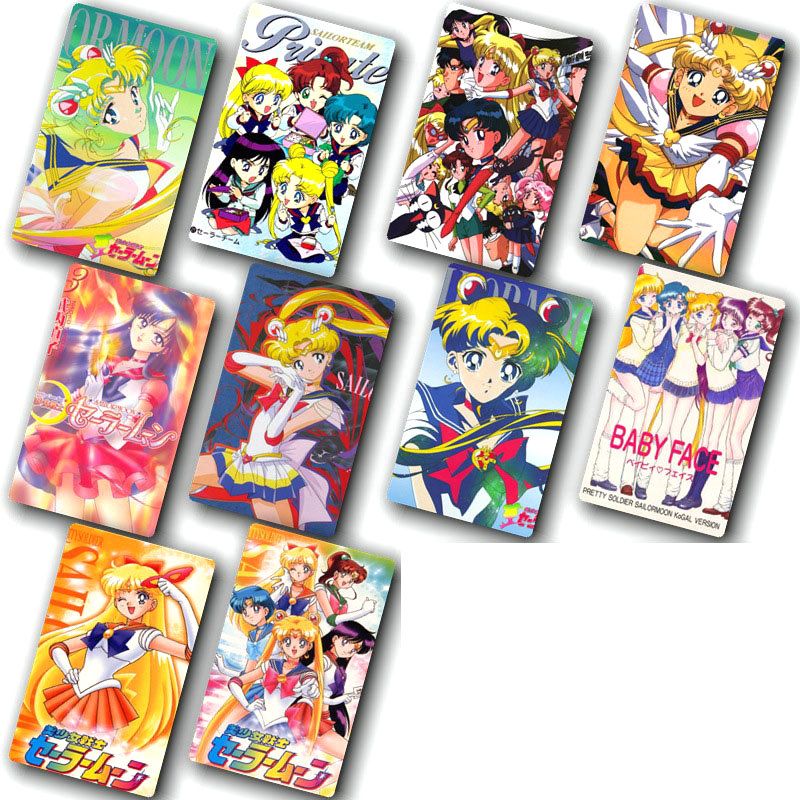 2020 Cartoon Sticker Toys Anime Sailor Moon Card Sticker Diy