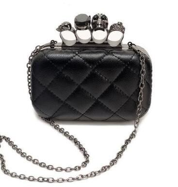 black skull purse