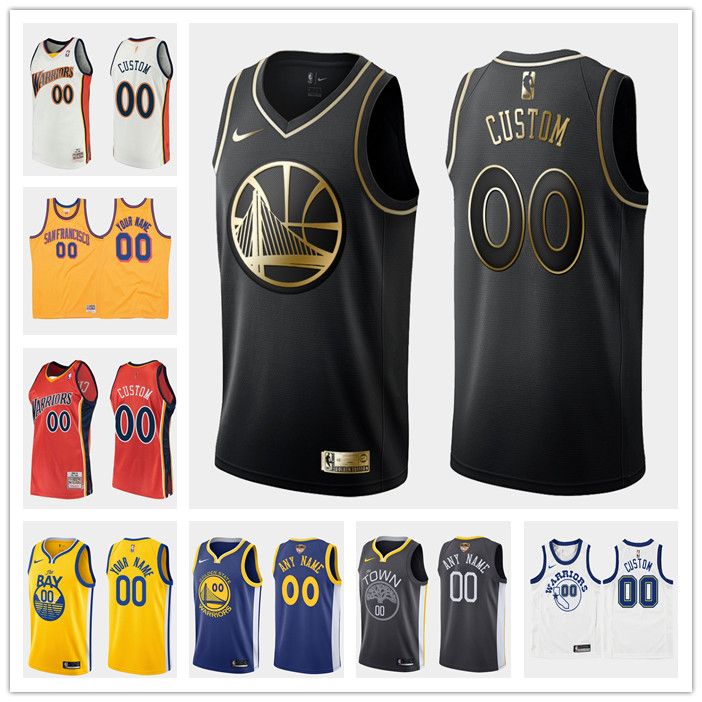 golden state warriors black and red jersey