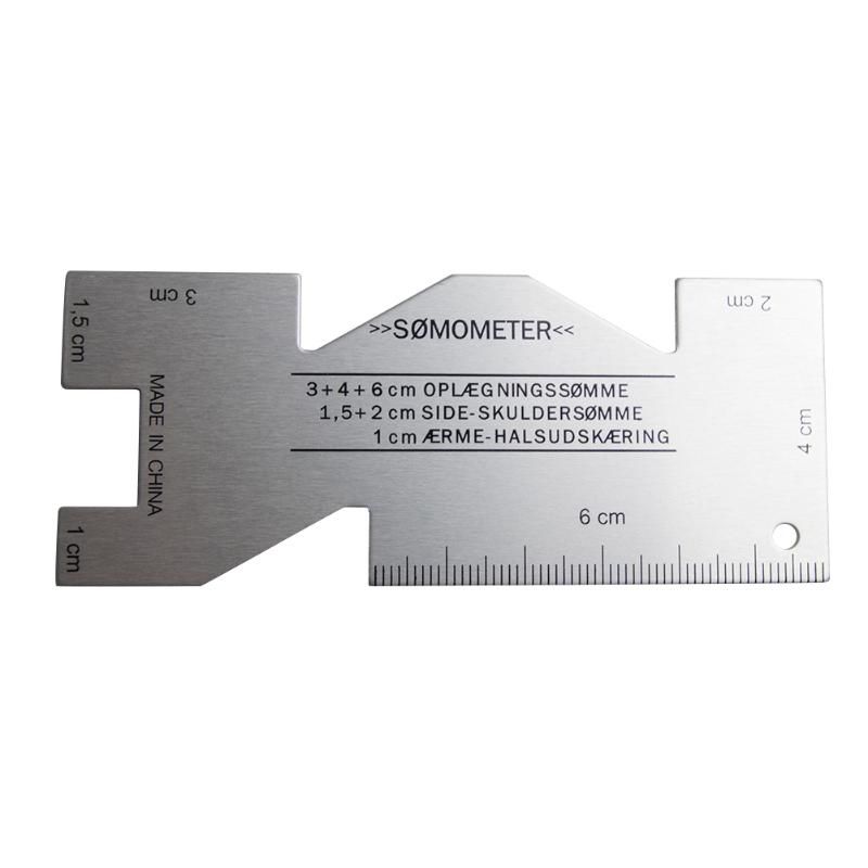 Metal Measuring Gauge Quilting Ruler Template Hand Quilting Sewing Seam Measuring Gauge Professional Sewing Tool Accessory Sewing Ruler