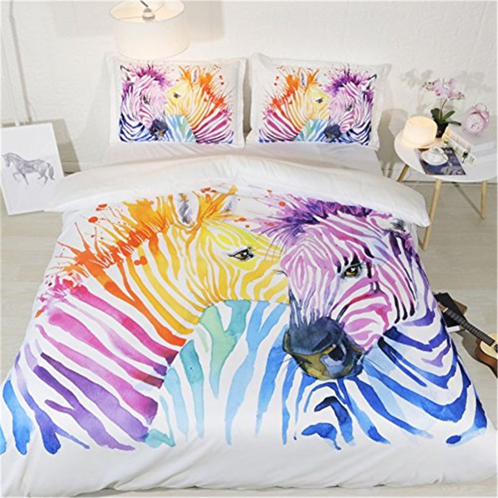 zebra print bedding