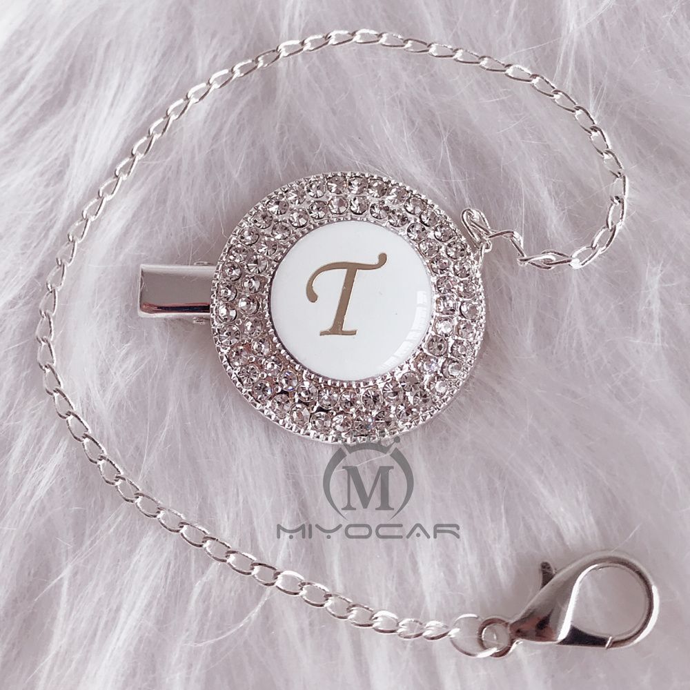 diamond pacifier with name